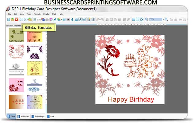 Birthday Cards Printing Software