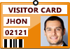 Visitors ID Cards Designing Software