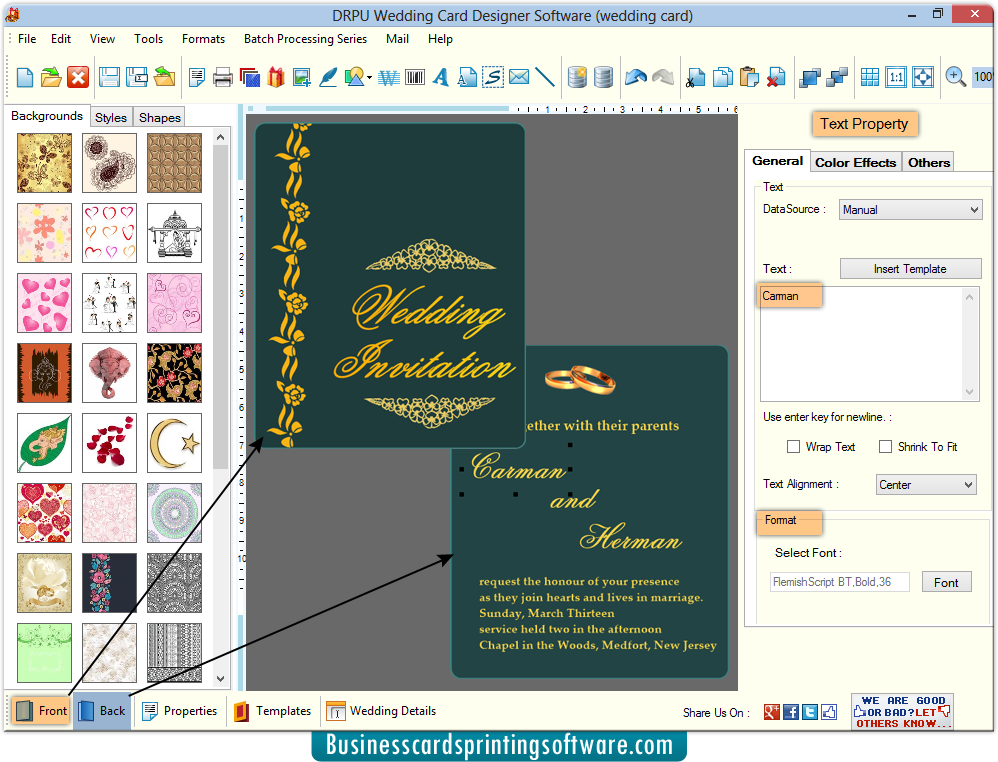 invitation printing software