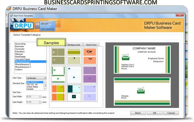 Business Cards Printing Software Windows 11 download