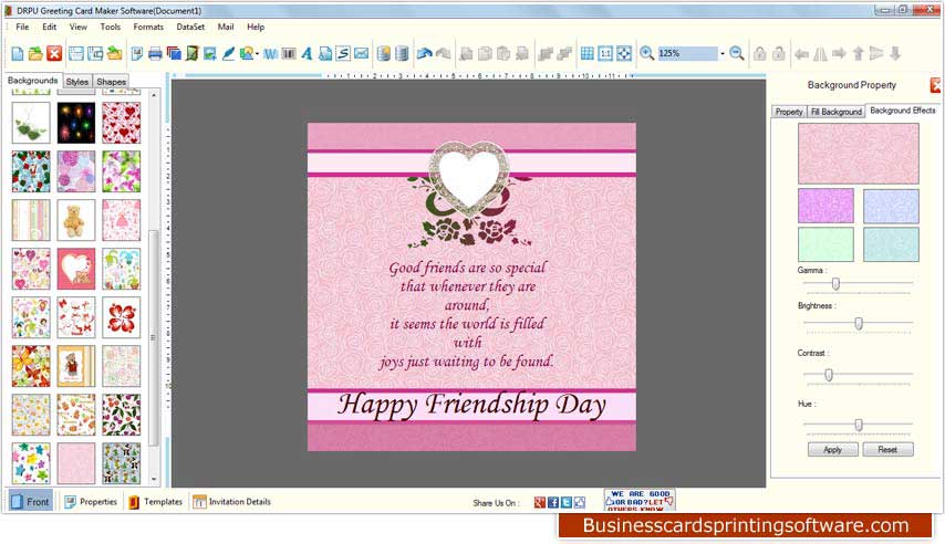 Windows 7 Greeting Cards Designing Software 9.3.0.1 full