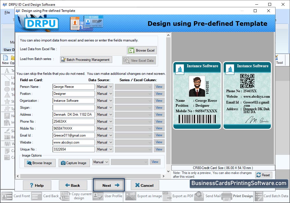 ID Cards Designing Software