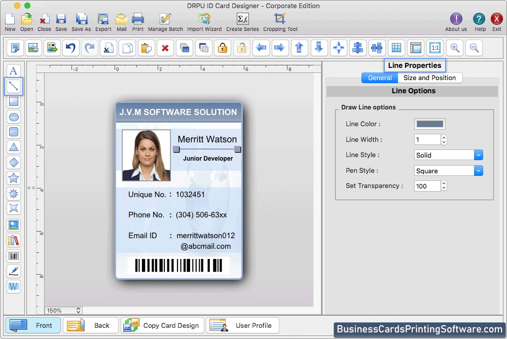 ID Card Designer Corporate Edition for Mac